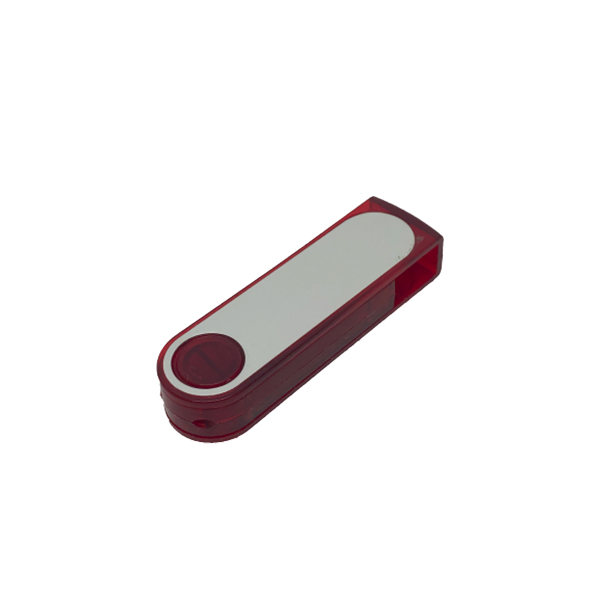LD106-8GB, USB Giratoria de Plástico con Placa de Aluminio para Personalizar con Logo