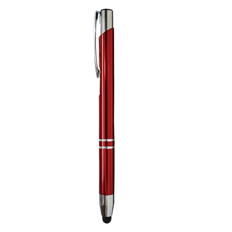BOLIGRAFO TOUCH ALUMINIO BM3, Bolígrafo delgado de aluminio, con punta touch para dispositivos táctiles, tinta negra, mecanismo de click.