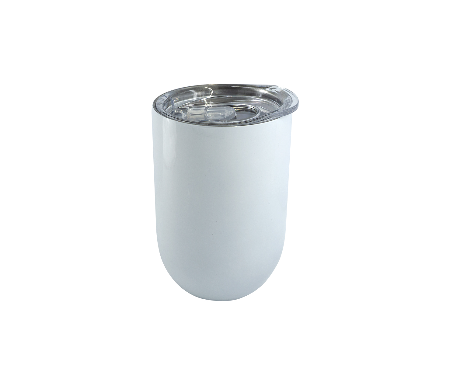 VASO TERMICO MERIDA 350ML, Vaso térmico de 350 ml para sublimar con tapa trasparente de plástico y clip de seguridad.