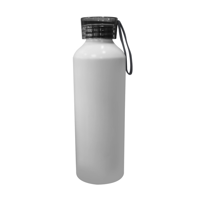 BOTELLA ALUMINUM CARIBE 750ML, Botella de aluminio con correa de plástico colores. Capacidad: 750 ml Empaque: 50 pzas.