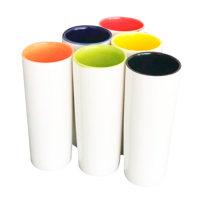 VASO-TEQUILERO-COLOR-INTERNO, Vaso tequilero de cerámica. 2.5Oz. Color interno (negro, rojo, azul, verde, amarillo, naranja)