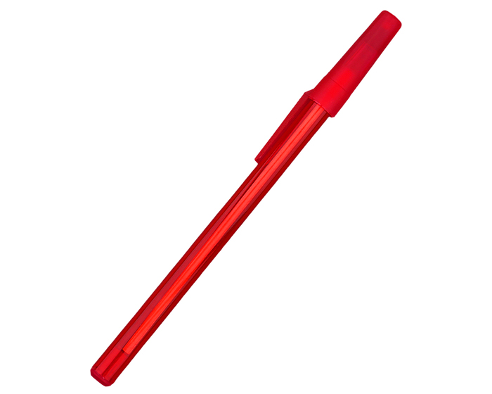 A2325, Bolígrafo de plástico con cuerpo traslúcido y tapa con clip. La tapa es del mismo color del cuerpo del bolígrafo. Una opción práctica y económica.